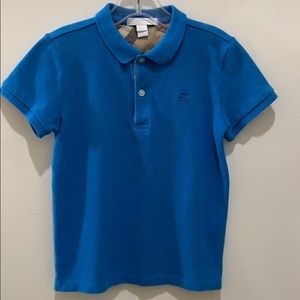 Blue Burberry Boys Polo